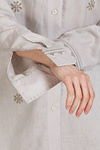 Women's embroidered shirt — Dawn gray