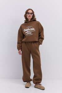 Спортивний костюм жіночий зимовий з принтом  California
