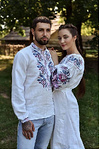 Женская вышиванка платье зеленое Ева (Птаха)