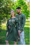 Women's embroidered dress green Eva