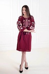 Сукня вишиванка жіноча Меланія вишнева, M