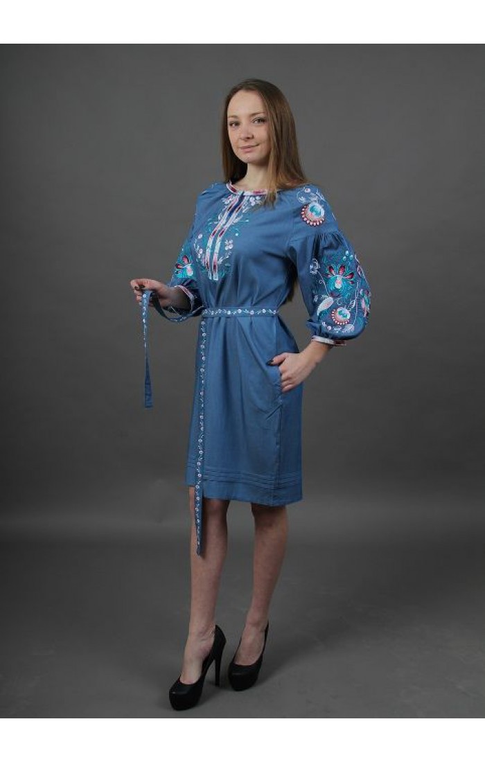 Waterfall, women's embroidered dress