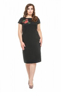 Чорна сукня вишиванка Діана