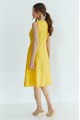 Meadow. embroidered linen yellow dress