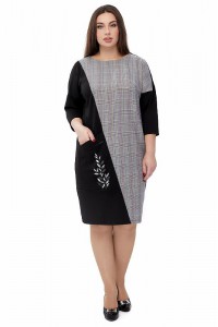 Jeremiah, women's knitted dress with embroidery, jersey