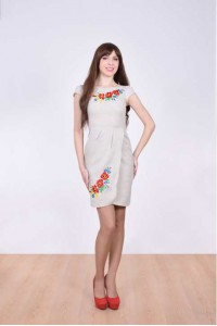 Trojan, embroidered dress