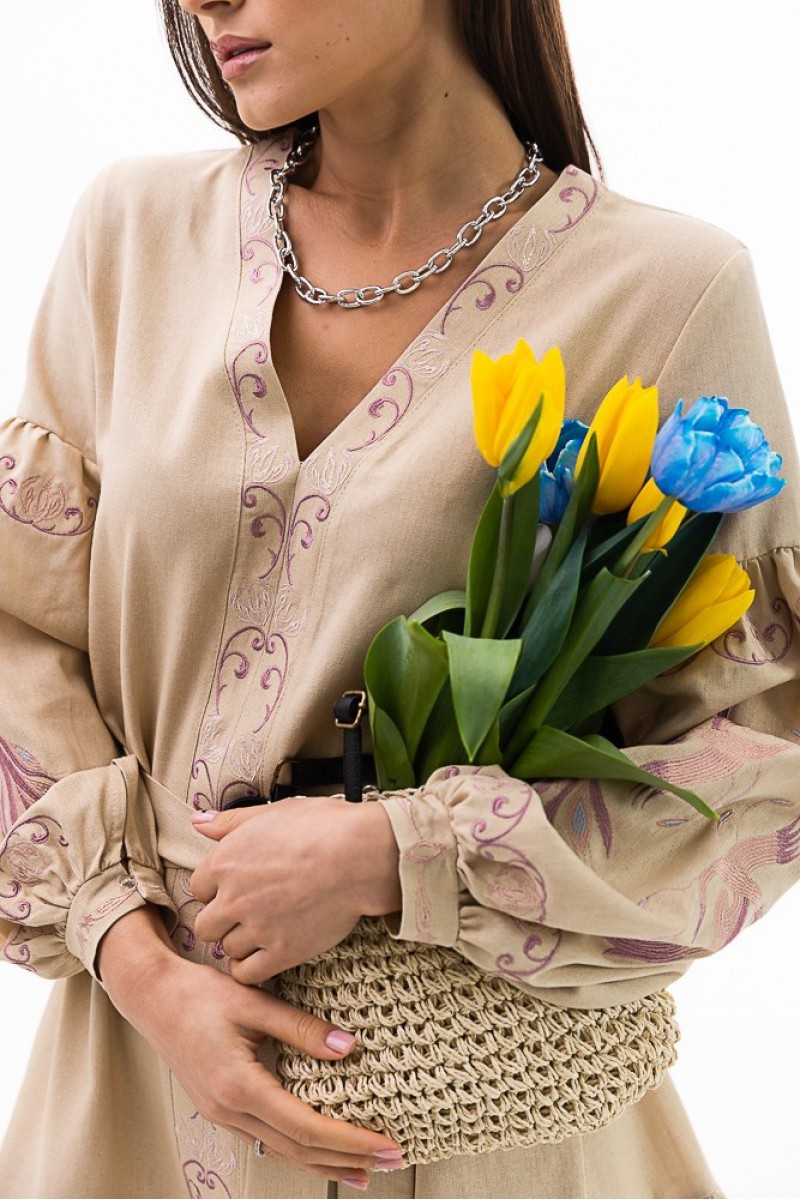 Жар-птица, платье вышиванка женская Жар-птица, платье вышиванка женская