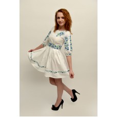 Meadow daisies, women's embroidered dress
