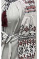 Zlata, white long dress with embroidery