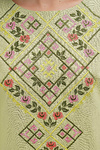 Long linen dress Vatra light green