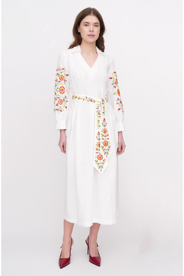 Dress Pelahia festive linen dress