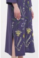 Сукня лляна довга фіолетова вишиванка Мадіна Сукня лляна довга фіолетова вишиванка Мадіна