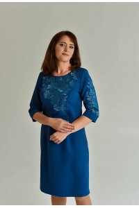 Blue embroidered dress Rose New