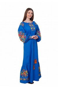 Lelya, women's embroidered long dress