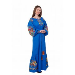 Lela, women's embroidered long dress