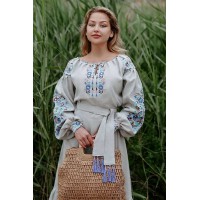 Women's long embroidered dress, Lela