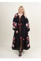 Паризький букет, жіноче вишите плаття чорне