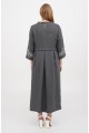 Java gray embroidered dress