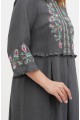 Java gray embroidered dress