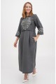 Java gray embroidered dress