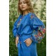 Lelya, women's embroidered dress is short