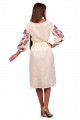 Cossack, women's embroidered dress made of linen