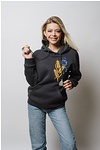 Patriotic hoodie with sheaves of Homeland 3-D, ХХЛ