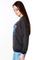 Embroidered sweatshirt Blue