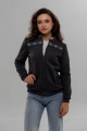 Winter women's bomber with fleece, embroidery "Beloved"