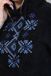 Black hoodie (alpaca) with Ladomyr embroidery