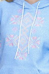 Light blue hoodie (alpaca) with embroidery "Ladomyra"