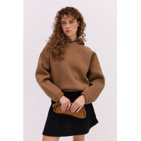 Худі молочний з вишивкою That girl, one size