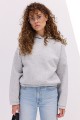 Hoodie in milk color with embroidery That girl, one size