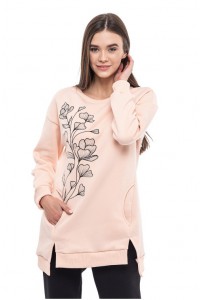 Magnolia, women's long sweatshirt with pockets