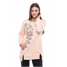 Magnolia, women's long sweatshirt with pockets
