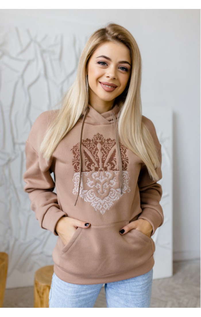 Volya, women's beige sweatshirt