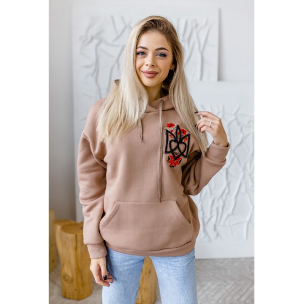 Nation, women's beige sweatshirt