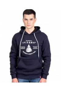 Christmas tree, men's sweatshirt warm with pile