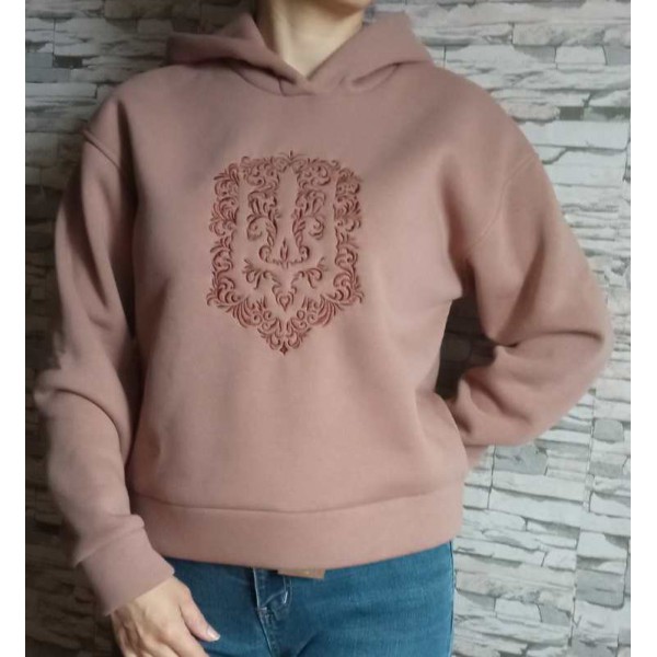 Cappuccino women's hoodies, Coat of arms