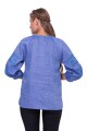 Boguslava in linen jeans, women's embroidered shirt Boguslava in linen jeans, women's embroidered shirt