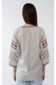 Boguslava, on white linen, women's embroidered shirt