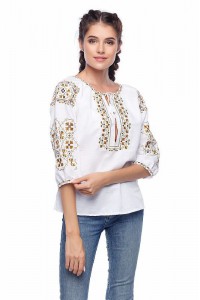 Oak, women's embroidered shirt