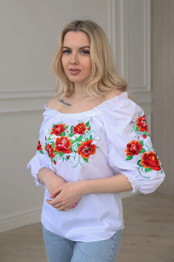 Perfection white blouse for women