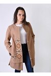 Star women's coat with embroidery