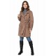 Women's coat Sophie (burgundy) with fitting