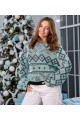 плетений джемпер oversize Заріна,, м'ята Склад тканини: 50% вовна, 50% акрил  Вага: 400 г  Зріст моделі: 168 см плетений джемпер oversize Заріна,, м'ята Склад тканини: 50% вовна, 50% акрил  Вага: 400 г  Зріст моделі: 168 см