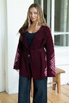 Kristina knitted cardigan in ethnic style