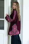 Kristina knitted cardigan in ethnic style