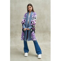 Knitted green cardigan Mira