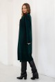 Knitted dress vyshyvanka Verbena (emerald, black, red)